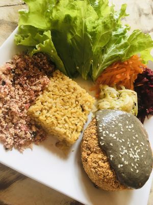 Vegan Burger  at Do Bem in Jericoacoara