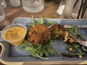 Artichoke fritters  at Brine in Eastham