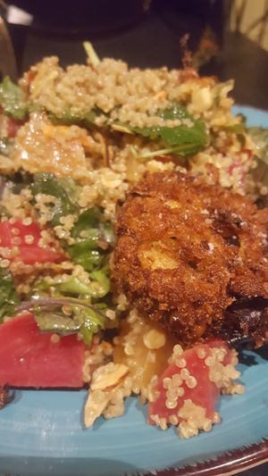 Beet salad,  no feta, add artichokes  at Brine in Eastham