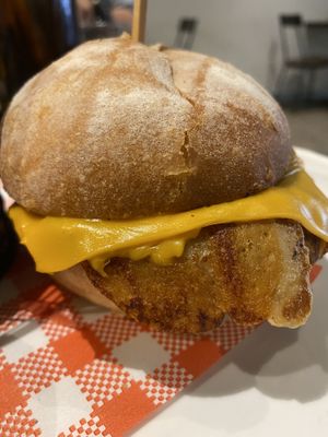 Generous portion of cheese and bacon. Not a fan of the bacon though  at Sycamore Meadows in Reservoir