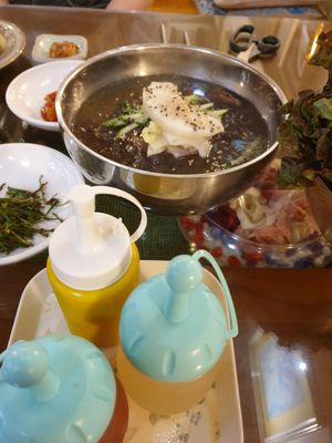 wow... a cold summer soup on a hot day at Oh Se Gae Hyang - 오세계향 in Seoul