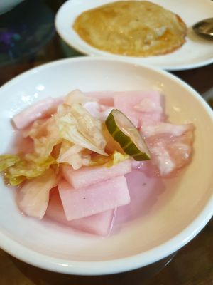 side... radish pickle at Oh Se Gae Hyang - 오세계향 in Seoul