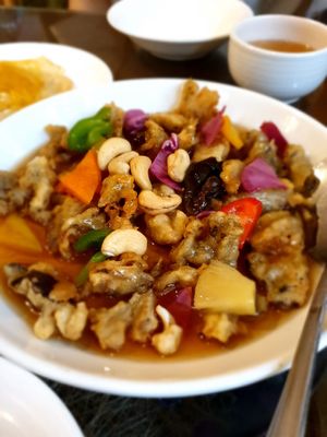 sweet sour vegan pork ... (mushroom) at Oh Se Gae Hyang - 오세계향 in Seoul