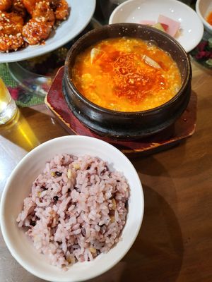 순두부찌개 at Oh Se Gae Hyang - 오세계향 in Seoul