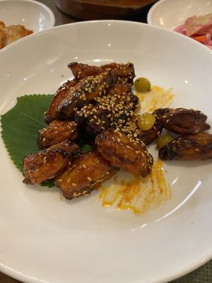 The mushrooms were amazing!  at Oh Se Gae Hyang - 오세계향 in Seoul