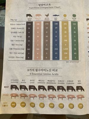 an educational menu  at Oh Se Gae Hyang - 오세계향 in Seoul
