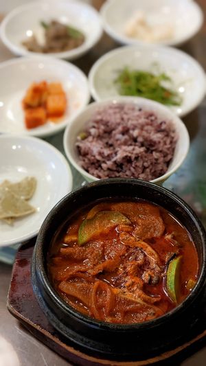 Spicy Wheat Meat Stew 불구이뚝배기 at Oh Se Gae Hyang - 오세계향 in Seoul