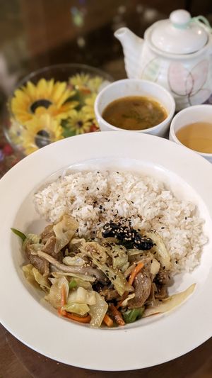 Vegan Bulgogi with Rice
불구이덮밥 at Oh Se Gae Hyang - 오세계향 in Seoul