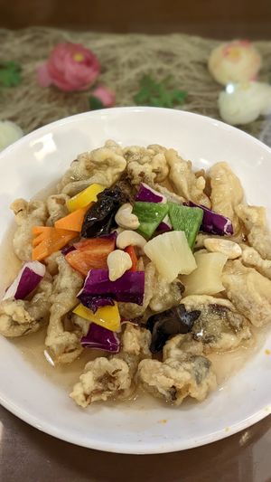 Vegan Sweet & Sour Pork at Oh Se Gae Hyang - 오세계향 in Seoul
