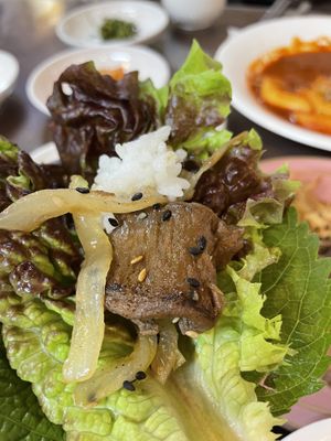 Vegan beef - main dish  at Oh Se Gae Hyang - 오세계향 in Seoul