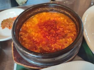 Tofu stew #Veganuary at Oh Se Gae Hyang - 오세계향 in Seoul