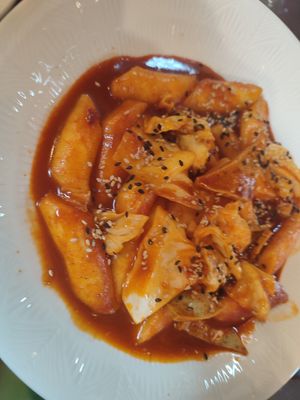 Ddeokbokki  #Veganuary at Oh Se Gae Hyang - 오세계향 in Seoul