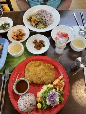 Bulgogi (top) and donkasseu (bottom)  at Oh Se Gae Hyang - 오세계향 in Seoul