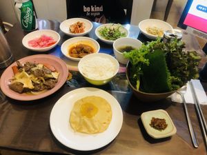 현미불고이깜밥 (Brown Rice Soy Meat With Vegatbles) 💚  at Oh Se Gae Hyang - 오세계향 in Seoul