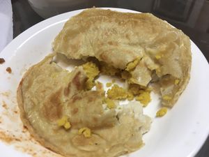 Vegan fried egg  at Oh Se Gae Hyang - 오세계향 in Seoul