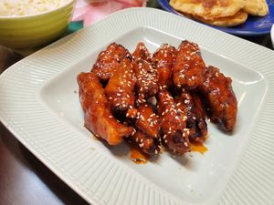 Mushroom rolls at Oh Se Gae Hyang - 오세계향 in Seoul