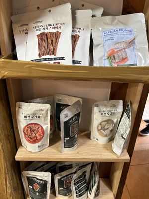 vegan meat for sale   at Oh Se Gae Hyang - 오세계향 in Seoul