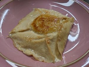 Vegan fried egg at Oh Se Gae Hyang - 오세계향 in Seoul