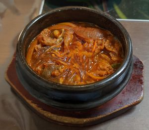 Spicy noodles at Oh Se Gae Hyang - 오세계향 in Seoul