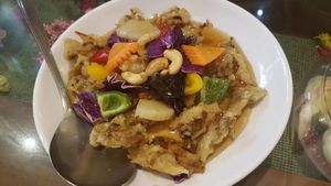 Sweet and sour fried mushroom at Oh Se Gae Hyang - 오세계향 in Seoul