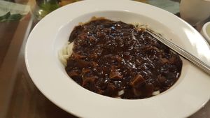 Noodles with stir fried bean paste. Delicious. at Oh Se Gae Hyang - 오세계향 in Seoul
