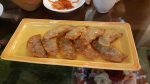 Delicious fried dumplings at Oh Se Gae Hyang - 오세계향 in Seoul