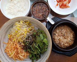 Soft Tofu Gang-doenjang Bibimbab 순두부강된장비빔밥 at Oh Se Gae Hyang - 오세계향 in Seoul