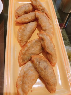 Fried Mandu 튀긴 만두 맛있어요 at Oh Se Gae Hyang - 오세계향 in Seoul
