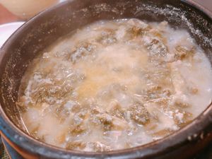 Wild sesame siraeki soup 들깨 시래기! 너무 맛있어요. 특히 시래기가 아주 부드러워요. at Oh Se Gae Hyang - 오세계향 in Seoul