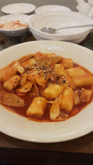Vegan toppoki  at Oh Se Gae Hyang - 오세계향 in Seoul