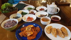 Vegan korean spicy bbq at Oh Se Gae Hyang - 오세계향 in Seoul
