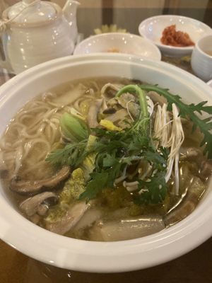 Noodle soup  at Oh Se Gae Hyang - 오세계향 in Seoul