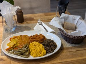 £10 "everything, please!", with injera at Engocha in North West London