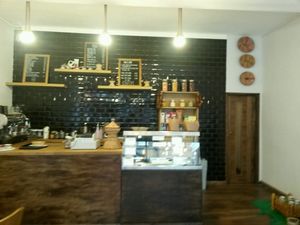 Cafe interior at Engocha in North West London