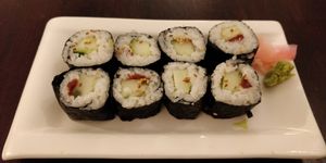 Sour plum & cucumber roll at Osaka Sushi Tonkatsu in Vientiane