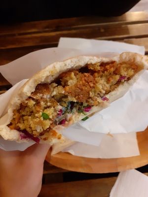 Falafel at Falafel Bar in Budapest