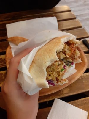 Falafel at Falafel Bar in Budapest