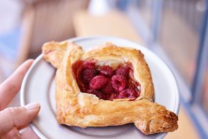 Raspberry Cream Cheese Danish! (vegan) at Savage Goods in El Paso