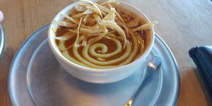 $6.00 Bowl Tortilla Soup: Soup of the day. It was okay, nice Chipotle flavor at Savage Goods in El Paso