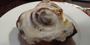 Cinnamon Roll (vegan): a bit dry but okay at Savage Goods in El Paso