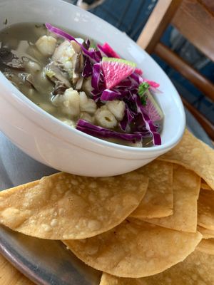 Vegan Posole at Savage Goods in El Paso