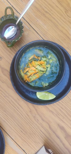 Sopa de guías at Hierba Dulce in Oaxaca