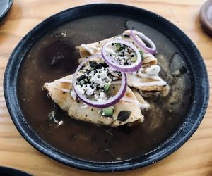 Enchilada  at Hierba Dulce in Oaxaca