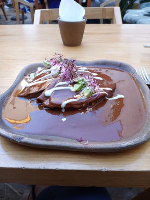 Beautiful presentation and delicious food at Hierba Dulce in Oaxaca