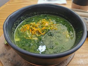 Sopa de guías at Hierba Dulce in Oaxaca