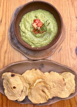 guacamole   at Hierba Dulce in Oaxaca