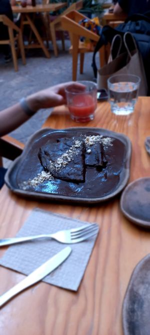 Mole chocolate,  muy rico. at Hierba Dulce in Oaxaca