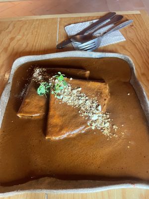 Enchiladas  at Hierba Dulce in Oaxaca