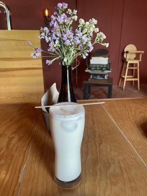 Agua de horchata  at Hierba Dulce in Oaxaca