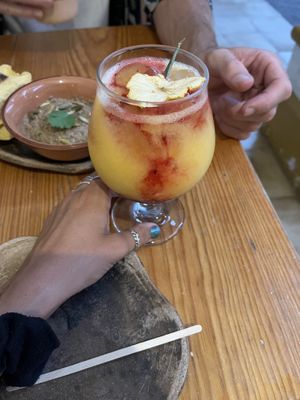 Tropical cocktail  at Hierba Dulce in Oaxaca